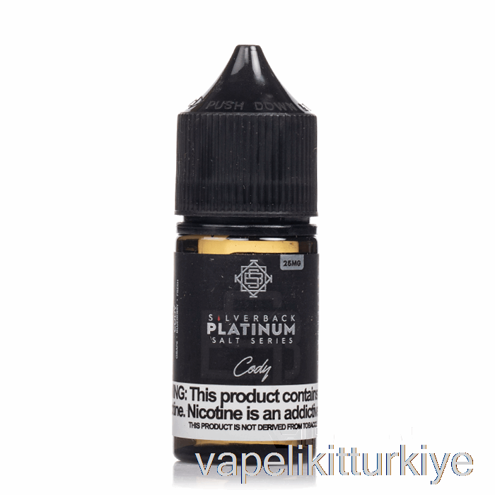 Vape Kalem Vape Mate Cody - Gümüş Sırtlı Platin Serisi Tuzları - 30ml 25mg